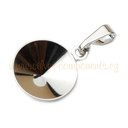 Bižuterní přívěsek pro Rivoli 14mm POSTŘÍBŘENO